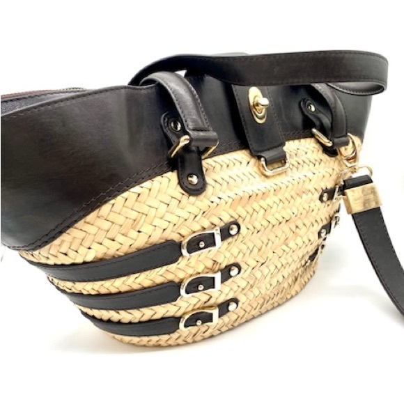 Authentic- Jimmy Choo Straw Basket - Picture 2 of 7